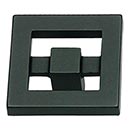 Atlas Homewares [260-BL] Die Cast Zinc Cabinet Knob - Nobu Series - Matte Black Finish - 1 3/8&quot; Sq.