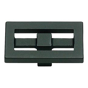 Atlas Homewares [261-BL] Die Cast Zinc Cabinet Knob - Nobu Series - Matte Black Finish - 1 3/4" L