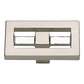 Atlas Homewares [261-BRN] Die Cast Zinc Cabinet Knob - Nobu Series - Brushed Nickel Finish - 1 3/4" L