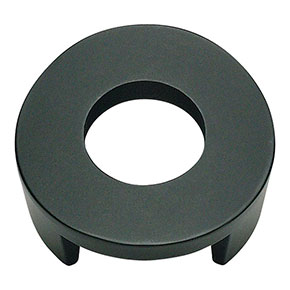 Atlas Homewares [268-BL] Die Cast Zinc Cabinet Knob - Centinel Series - Matte Black Finish - 1 5/8" Dia.