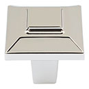 Atlas Homewares [283-PN] Die Cast Zinc Cabinet Knob - Trocadero Series - Polished Nickel Finish - 1" Sq.