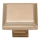 Atlas Homewares [289-CM] Die Cast Zinc Cabinet Knob - Sutton Place Series - Champagne Finish - 1 1/4&quot; Sq.