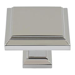 Atlas Homewares [289-PN] Die Cast Zinc Cabinet Knob - Sutton Place Series - Polished Nickel Finish - 1 1/4&quot; Sq.