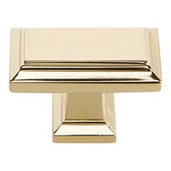 Atlas Homewares [290-FG] Die Cast Zinc Cabinet Knob - Sutton Place Series - French Gold Finish - 1 7/16&quot; L