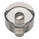 Atlas Homewares [3146-BRN] Lucite Cabinet Knob - Optimism Series - Clear - Brushed Nickel Stem Finish - 1 3/16" Dia.