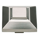 Atlas Homewares [4002-BRN] Die Cast Zinc Cabinet Knob - Trocadero Series - Brushed Nickel Finish - 1 1/2" Sq.