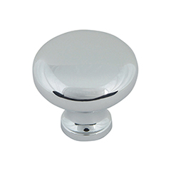 Atlas Homewares [A819-CH] Die Cast Zinc Cabinet Knob - Round &amp; Bin Cup Series - Polished Chrome Finish - 1 1/4&quot; Dia.