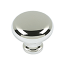 Atlas Homewares [A819-PN] Die Cast Zinc Cabinet Knob - Round & Bin Cup Series - Polished Nickel Finish - 1 1/4" Dia.