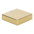 Atlas Homewares [A833-FG] Die Cast Zinc Cabinet Knob - Thin-Square Series - French Gold Finish - 1 1/4&quot; L