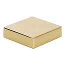 Atlas Homewares [A833-FG] Die Cast Zinc Cabinet Knob - Thin-Square Series - French Gold Finish - 1 1/4" L