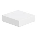 Atlas Homewares [A833-WG] Die Cast Zinc Cabinet Knob - Thin-Square Series - High White Gloss Finish - 1 1/4" L