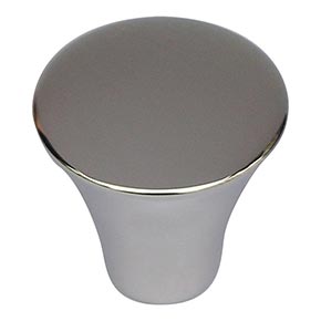 Atlas Homewares [A855-PS] Stainless Steel Cabinet Knob - Fluted Series - Polished Finish - 7/8" Dia.