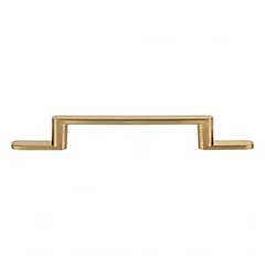Atlas Homewares [A502-WB] Die Cast Zinc Cabinet Pull Handle - Alaire Series - Oversized - Warm Brass Finish - 5 1/16" C/C - 8 9/16" L