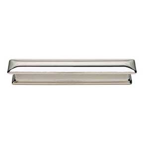 Atlas Homewares [349-PN] Die Cast Zinc Cabinet Pull Handle - Alcott Series - Oversized - Polished Nickel Finish - 5 1/16" C/C - 6 1/2" L