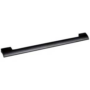 Atlas Homewares [A635-BL] Aluminum Cabinet Pull Handle - Atwood Series - Oversized - Matte Black Finish - 12" C/C - 13 1/4" L