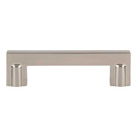 Atlas Homewares [A6061-BRN] Die Cast Zinc Cabinet Pull Handle - Ballina Series - Standard Size - Brushed Nickel Finish - 3 3/4" C/C - 4 1/2" L