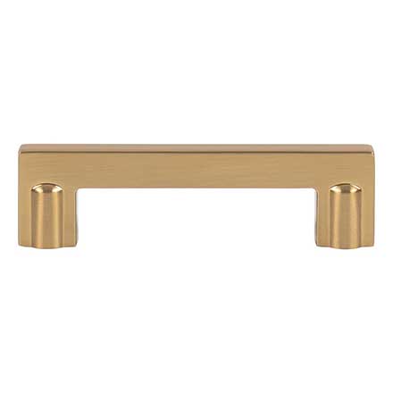 Atlas Homewares [A6061-WB] Die Cast Zinc Cabinet Pull Handle - Ballina Series - Standard Size - Warm Brass Finish - 3 3/4" C/C - 4 1/2" L