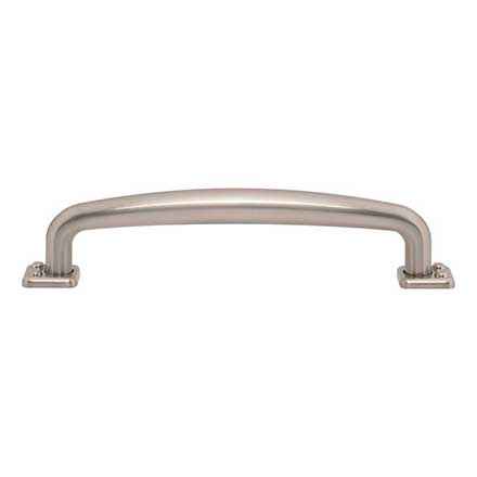 Atlas Homewares [A542-BRN] Die Cast Zinc Cabinet Pull Handle - Benning Series - Oversized - Brushed Nickel Finish - 5 1/16" C/C -  6" L