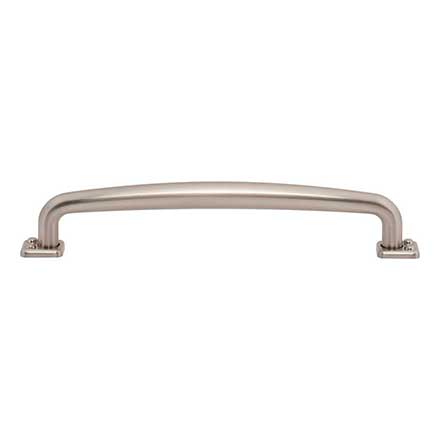 Atlas Homewares [A543-BRN] Die Cast Zinc Cabinet Pull Handle - Benning Series - Oversized - Brushed Nickel Finish - 6 5/16" C/C - 7 1/4" L