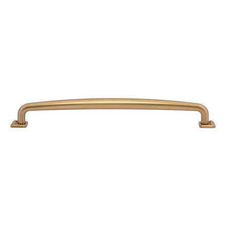 Atlas Homewares [A545-WB] Die Cast Zinc Cabinet Pull Handle - Benning Series - Oversized - Warm Brass Finish - 8 13/16" C/C - 9 3/4" L
