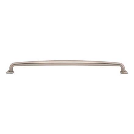 Atlas Homewares [A546-BRN] Die Cast Zinc Cabinet Pull Handle - Benning Series - Oversized - Brushed Nickel Finish - 12&quot; C/C - 13&quot; L