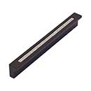 Atlas Homewares [3201-BL] Aluminum Cabinet Pull Handle - Crystal Series - Standard Size - Clear Insert - Matte Black Finish - 3 3/4" C/C - 4 11/16" L