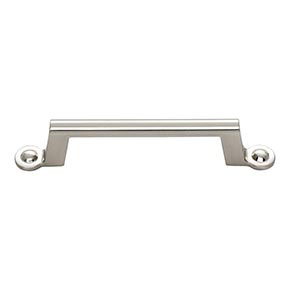 Atlas Homewares [A302-BRN] Die Cast Zinc Cabinet Pull Handle - Bradbury Series - Standard Size - Brushed Nickel Finish - 3 3/4" C/C - 5 5/8" L