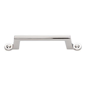 Atlas Homewares [A302-PN] Die Cast Zinc Cabinet Pull Handle - Bradbury Series - Standard Size - Polished Nickel Finish - 3 3/4" C/C - 5 5/8" L