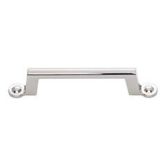 Atlas Homewares [A302-PN] Die Cast Zinc Cabinet Pull Handle - Bradbury Series - Standard Size - Polished Nickel Finish - 3 3/4&quot; C/C - 5 5/8&quot; L