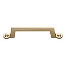 Atlas Homewares [A302-WB] Die Cast Zinc Cabinet Pull Handle - Bradbury Series - Standard Size - Warm Brass Finish - 3 3/4" C/C - 5 5/8" L