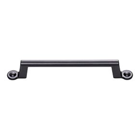 Atlas Homewares [A303-BL] Die Cast Zinc Cabinet Pull Handle - Bradbury Series - Oversized - Matte Black Finish - 5 1/16" C/C - 6 7/8" L