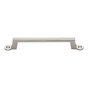 Atlas Homewares [A303-BRN] Die Cast Zinc Cabinet Pull Handle - Bradbury Series - Oversized - Brushed Nickel Finish - 5 1/16" C/C - 6 7/8" L