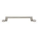 Atlas Homewares [A303-BRN] Die Cast Zinc Cabinet Pull Handle - Bradbury Series - Oversized - Brushed Nickel Finish - 5 1/16&quot; C/C - 6 7/8&quot; L