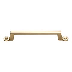 Atlas Homewares [A303-WB] Die Cast Zinc Cabinet Pull Handle - Bradbury Series - Oversized - Warm Brass Finish - 5 1/16&quot; C/C - 6 7/8&quot; L