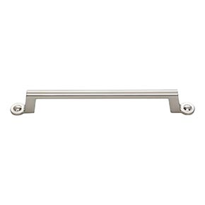 Atlas Homewares [A304-BRN] Die Cast Zinc Cabinet Pull Handle - Bradbury Series - Oversized - Brushed Nickel Finish - 6 5/16" C/C - 8 3/16" L