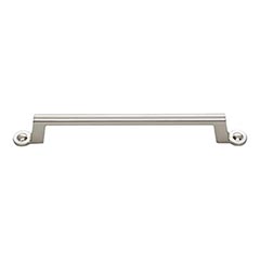 Atlas Homewares [A304-BRN] Die Cast Zinc Cabinet Pull Handle - Bradbury Series - Oversized - Brushed Nickel Finish - 6 5/16&quot; C/C - 8 3/16&quot; L