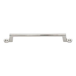 Atlas Homewares [A304-PN] Die Cast Zinc Cabinet Pull Handle - Bradbury Series - Oversized - Polished Nickel Finish - 6 5/16" C/C - 8 3/16" L