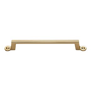 Atlas Homewares [A304-WB] Die Cast Zinc Cabinet Pull Handle - Bradbury Series - Oversized - Warm Brass Finish - 6 5/16" C/C - 8 3/16" L