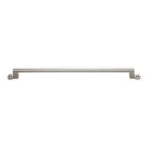 Atlas Homewares [A305-BRN] Die Cast Zinc Cabinet Pull Handle - Bradbury Series - Oversized - Brushed Nickel Finish - 12" C/C - 14" L