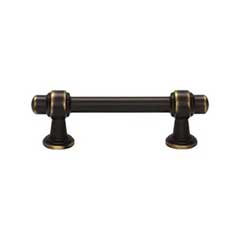 Atlas Homewares [314-CFB] Die Cast Zinc Cabinet Pull Handle - Bronte Series - Standard Size - Cafe Bronze Finish - 3&quot; C/C - 4 5/16&quot; L