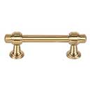 Atlas Homewares [314-WB] Die Cast Zinc Cabinet Pull Handle - Bronte Series - Standard Size - Warm Brass Finish - 3&quot; C/C - 4 5/16&quot; L