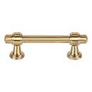 Atlas Homewares [314-WB] Die Cast Zinc Cabinet Pull Handle - Bronte Series - Standard Size - Warm Brass Finish - 3&quot; C/C - 4 5/16&quot; L