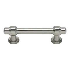 Atlas Homewares [314-BRN] Die Cast Zinc Cabinet Pull Handle - Bronte Series - Standard Size - Brushed Nickel Finish - 3&quot; C/C - 4 5/16&quot; L