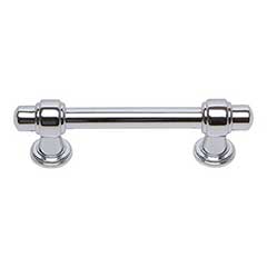 Atlas Homewares [314-CH] Die Cast Zinc Cabinet Pull Handle - Bronte Series - Standard Size - Polished Chrome Finish - 3&quot; C/C - 4 5/16&quot; L