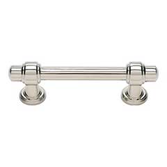 Atlas Homewares [314-PN] Die Cast Zinc Cabinet Pull Handle - Bronte Series - Standard Size - Polished Nickel Finish - 3&quot; C/C - 4 5/16&quot; L