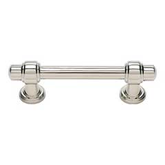 Atlas Homewares [314-PN] Die Cast Zinc Cabinet Pull Handle - Bronte Series - Standard Size - Polished Nickel Finish - 3&quot; C/C - 4 5/16&quot; L