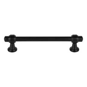 Atlas Homewares [352-BL] Die Cast Zinc Cabinet Pull Handle - Bronte Series - Oversized - Matte Black Finish - 5 1/16" C/C - 6 1/4" L
