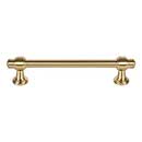 Atlas Homewares [352-WB] Die Cast Zinc Cabinet Pull Handle - Bronte Series - Oversized - Warm Brass Finish - 5 1/16" C/C - 6 1/4" L