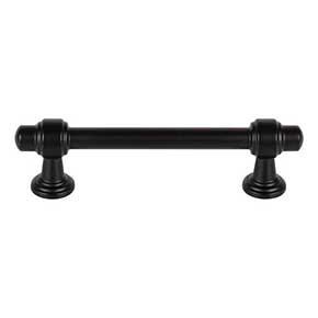 Atlas Homewares [430-BL] Die Cast Zinc Cabinet Pull Handle - Bronte Series - Standard Size - Matte Black Finish - 3 3/4" C/C - 5 1/16" L