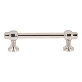 Atlas Homewares [430-PN] Die Cast Zinc Cabinet Pull Handle - Bronte Series - Standard Size - Polished Nickel Finish - 3 3/4" C/C - 5 1/16" L
